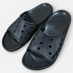 107 10/$50🏄🏻‍♀️ Unisex CROCS Black Bays Slide Sandals